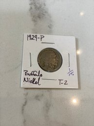 1929 P Buffalo Nickel (t-2) 155