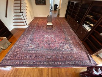 Vintage Monumental Large Room Size Oriental Persian Rug Carpet, Measures 15' 4' X 20'6'(FR 8)