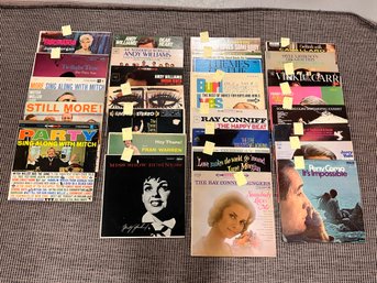 25 Album Lot - 1950s, 60s And 70s - Perry Como, Judy Garland, Andy Williams, Ray Conniff, Jerry Vale