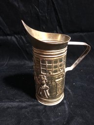 English Ornate Metal Pitcher