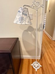 White Cast Iron Floor Lamp