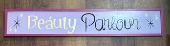 Hand Painted Beauty Parlor Sign