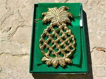 Virgina Metal Crafters Brass Pineapple Trivet