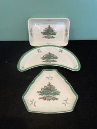 Spode Christmas Tree Nut & Candy Dishes