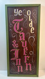 Hand Painted Ye Old Tavern & Inn Wooden Sign