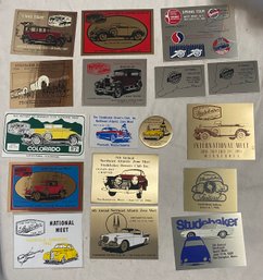 Seventeen Studebaker Club 'Meet' Plaques