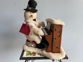 Hallmark Jingle Pals Plush Singing Snowman Playing Piano