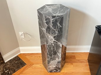 Modern Faux Marble Pedestal Stand