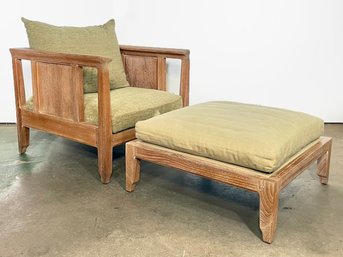 An Armchair And Ottoman By Edward Wormley For Dunbar, C. 1950's-60's