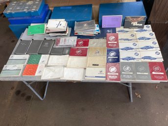 Large Collection Of Buick's Owner Manuals From The 1970' To 2000'.(2)