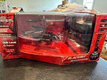 Transformers Remote Control Blackout Infared Helicopter By Radio Shack