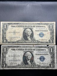 2 $1 Silver Certificates 1935, 1935-A