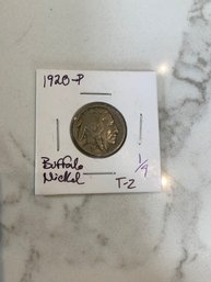 1920 P Buffalo Nickel (t-2) 158