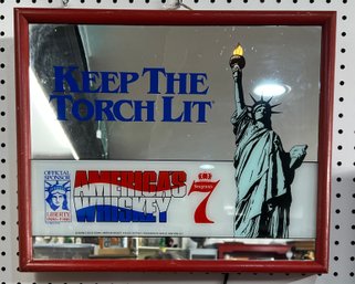 Keep The Torch Lit Americas Whiskey Seagram Sign