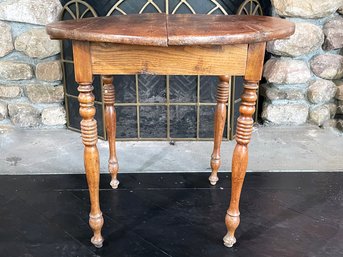 An Antique Turned Pine Occasional Table