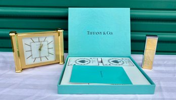 Tiffany & Co. Bridge Set, Clock And Refillable Spray Parfum
