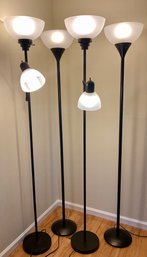 Set Of 4 Floor Torchier  Lamps