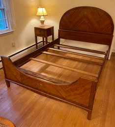 Art Deco Double Bed With Stenciling