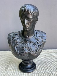 Black Plaster Bust Of Julius Caesar