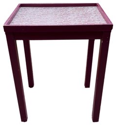 Purple Swirl Design Side Table