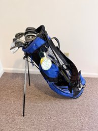 Golf Lot #4 - Sun Mountain Golf Bag  & Misc Wedges (F)