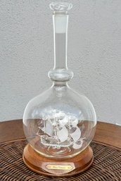 An Art Glass Mayflower In A Bottle