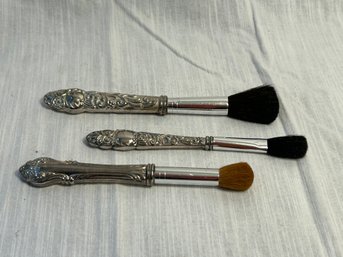 Vintage Make-up Brushes - Set Of 3