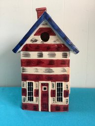 Sakura China Kimble Hand Painted American Flag Cookie Jar