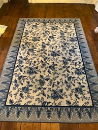 F. Schumacher Wool 'chrysanthemum' Area Rug