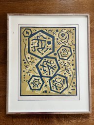 An 'Otto Nebel' Signed And Numbered 95/100 Linocut From 1967