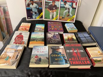 14 Books And 3 NY Yankee Folders