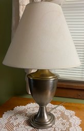 Nickel Finish Lamp