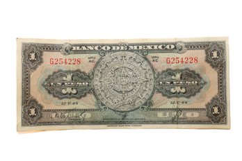 1950 Banco De Mexico Un Peso