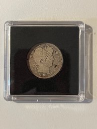 1898 Barber Silver Quarter