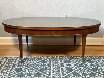 Weekend Project: A Vintage Cherry Coffee Table With Glass Top