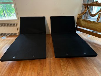 Two REVERIE Electric Adjustable Twin Bed Platforms