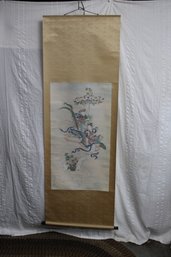 Vintage Asian Wall Hanging Scroll