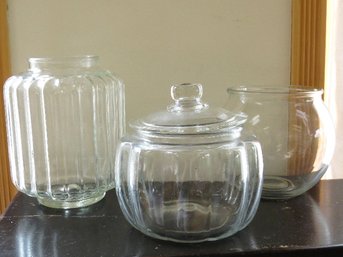 Trio Of Glass Vessels