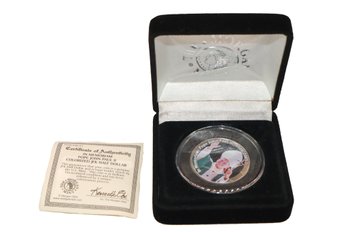 Pope John Paul II 1920-2005 Colorized JFK Half Dollar In Original Box With COA