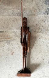 A Vintage African Mahogany Carving