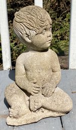 Garden Statue Of A Small Child - Henri Studio Inc.