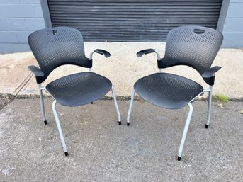 Pair Herman Miller Caper Stacking Chairs - Lot 2 Of 2