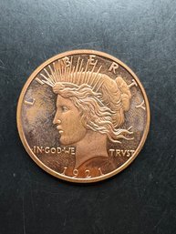 One AVDP .999 Fine Copper Round