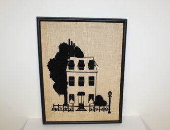Vintage Crewel Embroidery Art