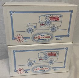 Two Coors Field Collectibles 1916 Studebaker Panel Delivery Van