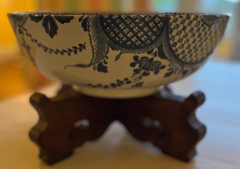 Oud Delft Serving Bowl For Boscobel Restoration