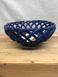 8 3/4' Biscuit Basket, Handmade, Eucalyptus Stoneware.  G8