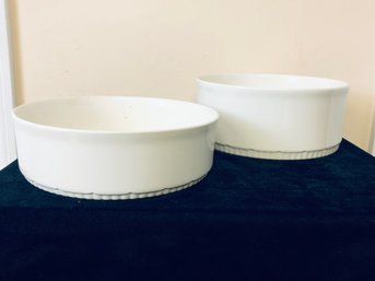 Pfaltzgraff Solid White Shallow Round Baker Baking Dishes