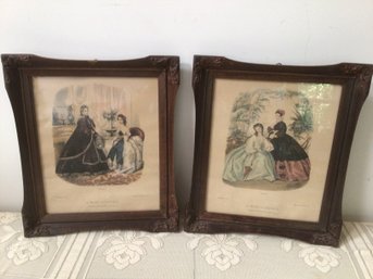 La Mode Illustree  Prints Lot Of 2