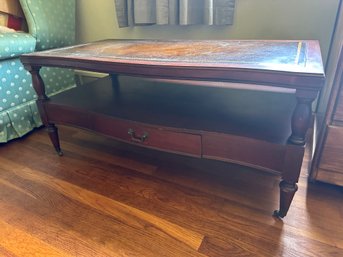 Wood Coffee Table With Drawer